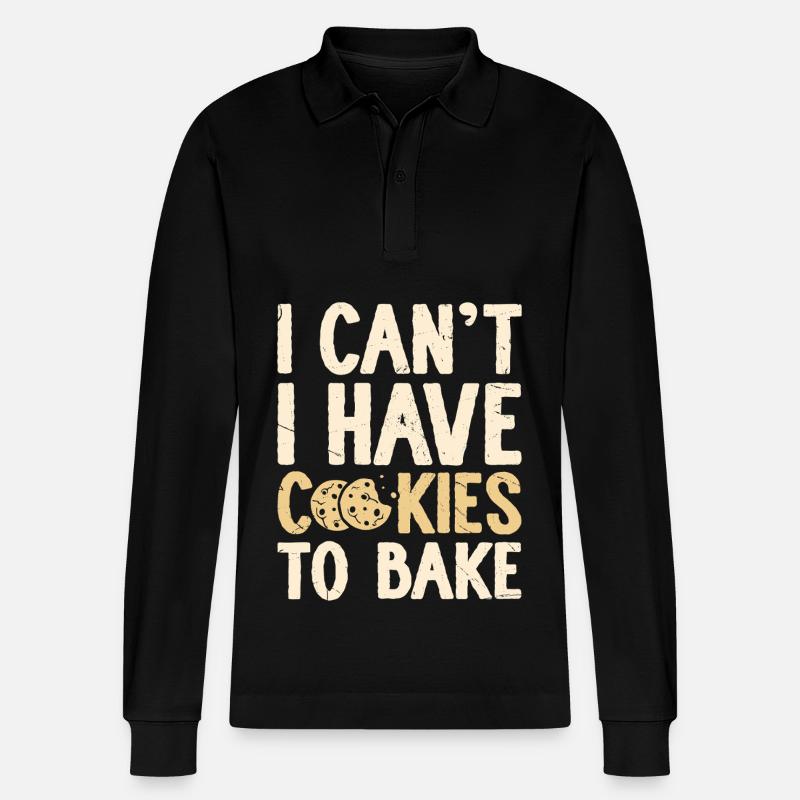 Backen Bäcker Bäckerei - Stanley/Stella Unisex Bio-Langarm-Poloshirt Prepster - Schwarz