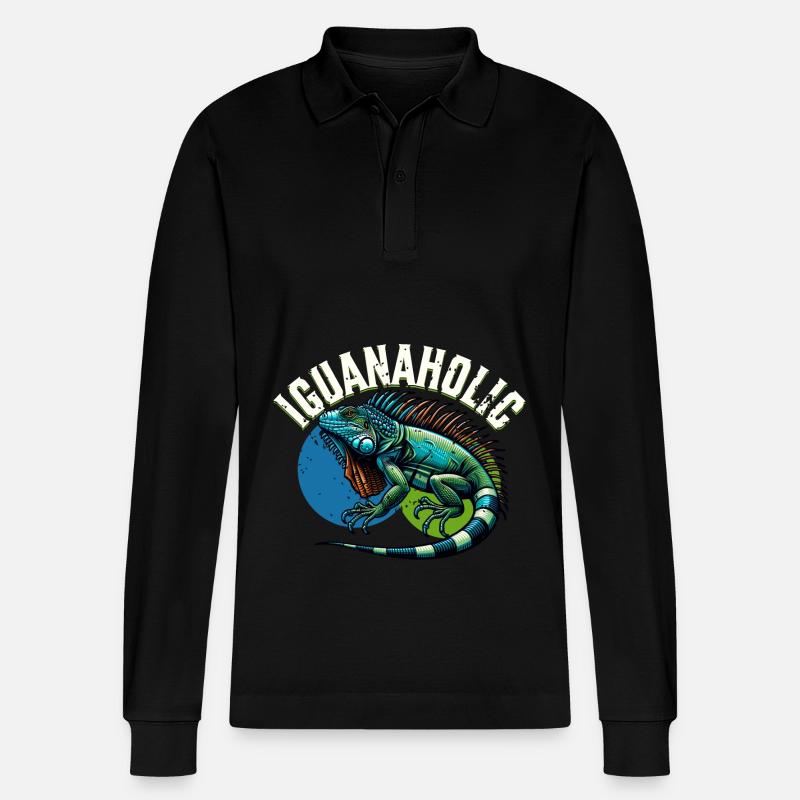 Leguan - Stanley/Stella Unisex Bio-Langarm-Poloshirt Prepster - Schwarz