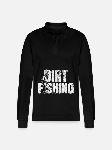 Probing Metal Detector - Stanley/Stella Organic Unisex Long-Sleeved Polo Shirt Prepster - black