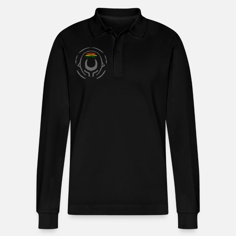 Jah soul - Stanley/Stella Unisex Bio-Langarm-Poloshirt Prepster - Schwarz