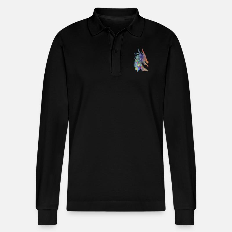 drag 163 - Stanley/Stella Unisex Bio-Langarm-Poloshirt Prepster - Schwarz