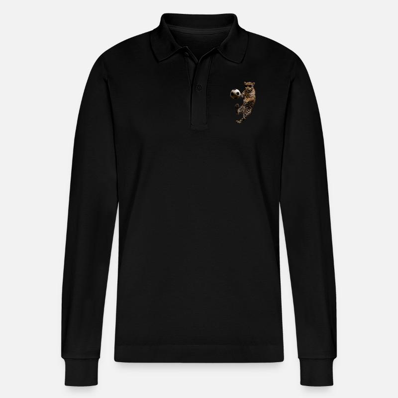 Jaguar - Stanley/Stella Unisex Bio-Langarm-Poloshirt Prepster - Schwarz