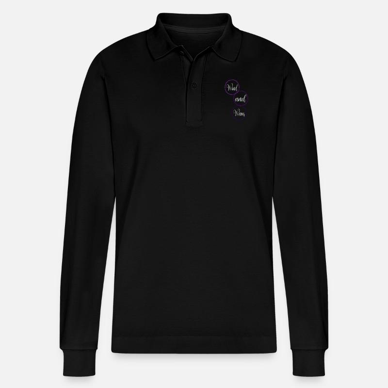 Windsurfing Spots Windsurfing Tricks - Stanley/Stella Organic Unisex Long-Sleeved Polo Shirt Prepster - black