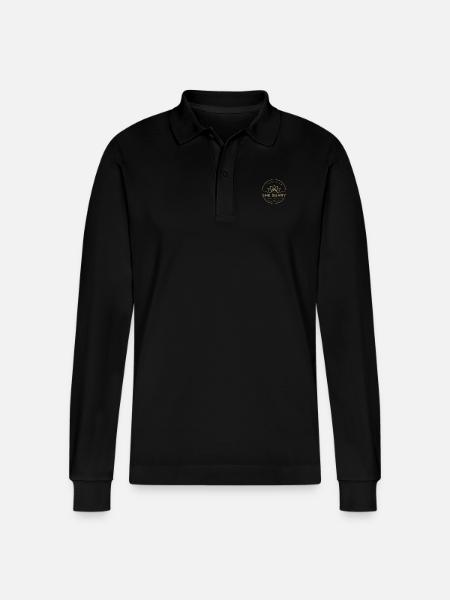 SHE SUARY - Stanley/Stella Organic Unisex Long-Sleeved Polo Shirt Prepster - black