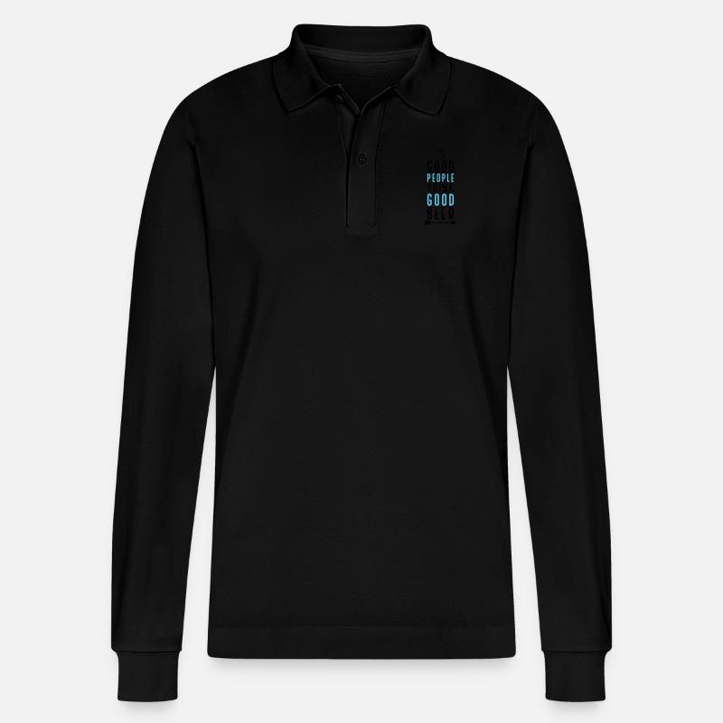 Bier - Stanley/Stella Unisex Bio-Langarm-Poloshirt Prepster - Schwarz