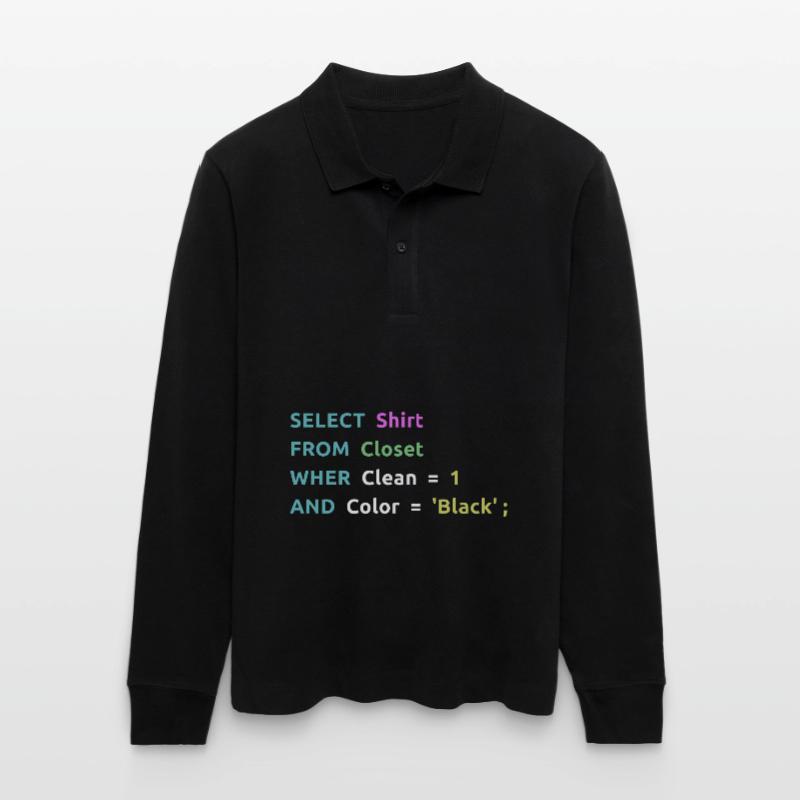 Nerd Computer Computerarbeit Coder Geschenkidee Stanley/Stella Unisex Bio-Langarm-Poloshirt Prepster