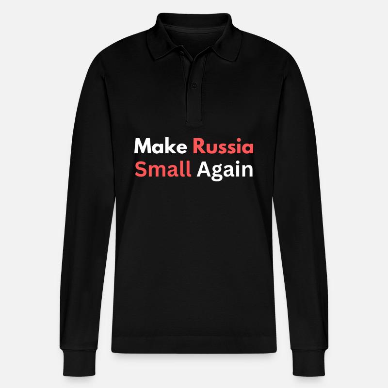 Make Russia Small Again - Polo à manches longues bio PREPSTER Stanley/Stella Unisexe - noir