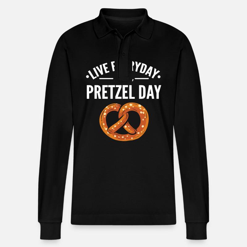Brezel - Stanley/Stella Unisex Bio-Langarm-Poloshirt Prepster - Schwarz