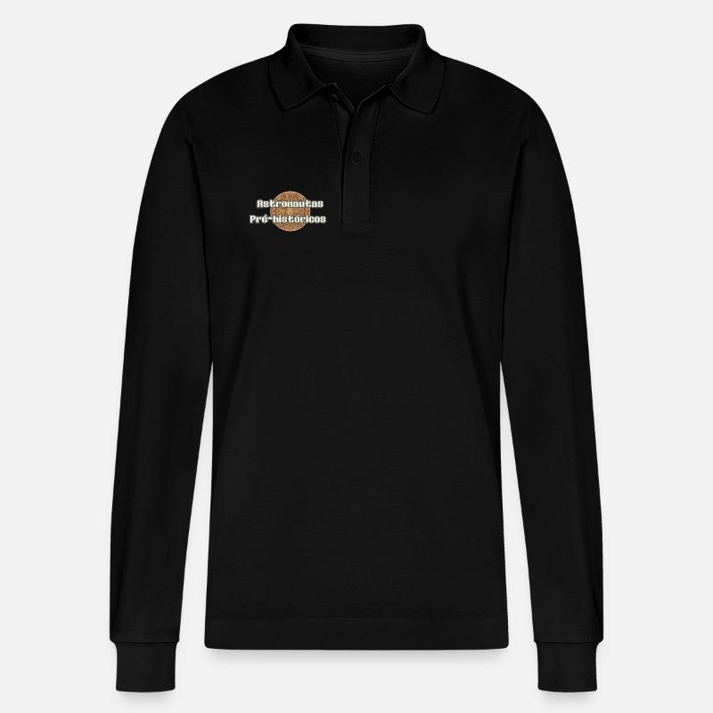 Logo alt - Stanley/Stella Unisex Bio-Langarm-Poloshirt Prepster - Schwarz