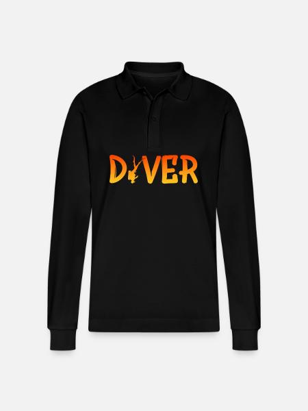 Diver - Stanley/Stella Unisex Bio-Langarm-Poloshirt Prepster - Schwarz