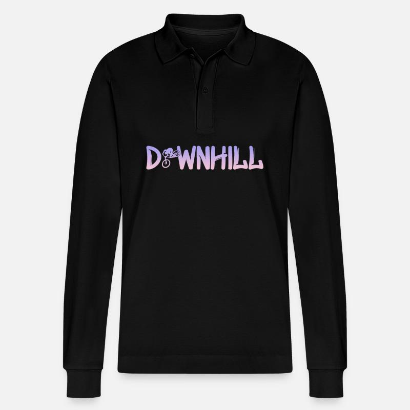 Downhill - Stanley/Stella Unisex Bio-Langarm-Poloshirt Prepster - Schwarz