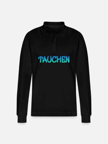 Tauchen - Stanley/Stella Unisex Bio-Langarm-Poloshirt Prepster - Schwarz