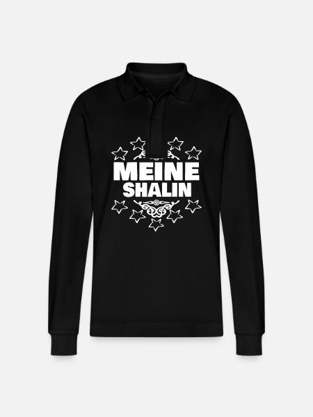 Girl Shalin - Stanley/Stella Organic Unisex Long-Sleeved Polo Shirt Prepster - black