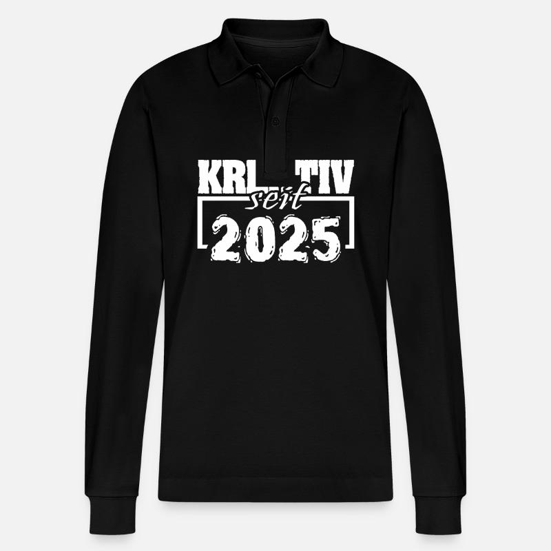 Schauspieler 2025 - Stanley/Stella Unisex Bio-Langarm-Poloshirt Prepster - Schwarz