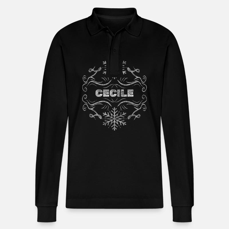 Cecile als Ehefrau - Stanley/Stella Unisex Bio-Langarm-Poloshirt Prepster - Schwarz