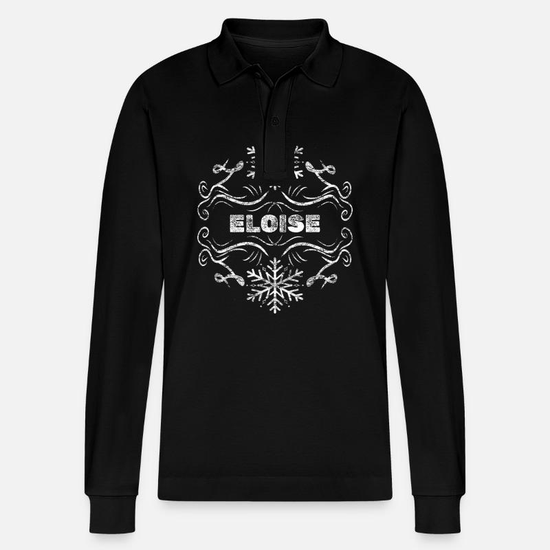Eloise - Stanley/Stella Unisex Bio-Langarm-Poloshirt Prepster - Schwarz