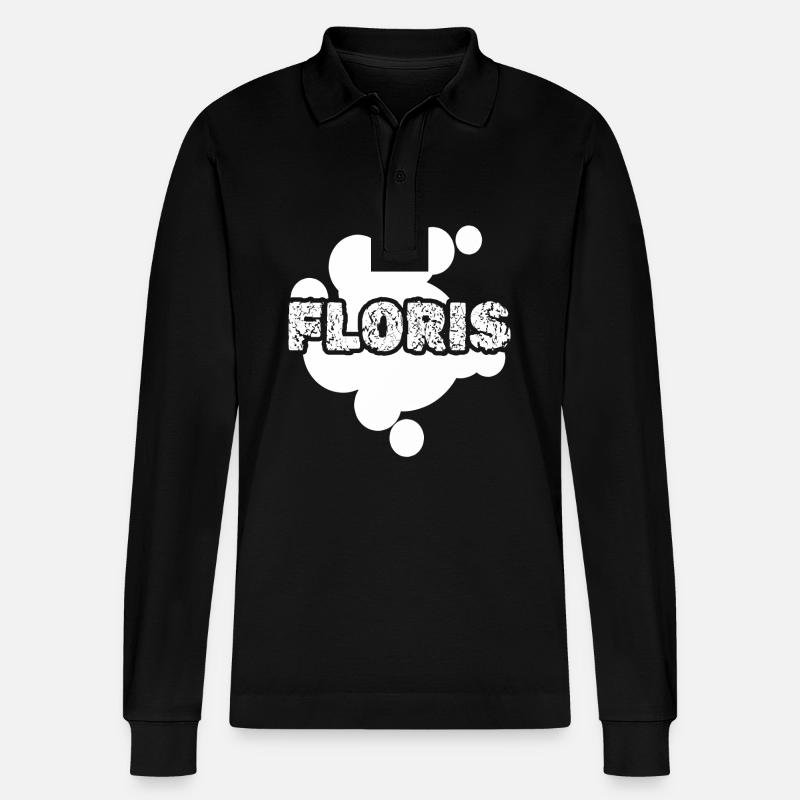 Floris Floris - Polo à manches longues bio PREPSTER Stanley/Stella Unisexe - noir