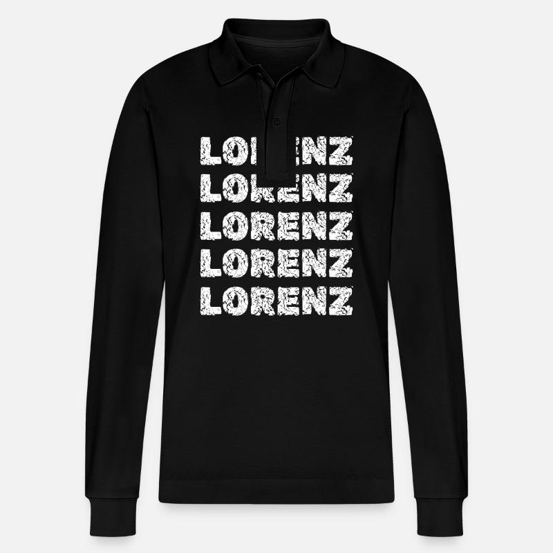 Lorenz Lorenz - Stanley/Stella Unisex Bio-Langarm-Poloshirt Prepster - Schwarz