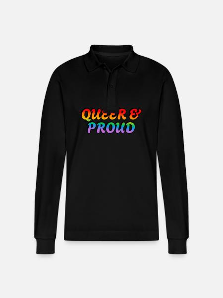 Queer et fier - Polo à manches longues bio PREPSTER Stanley/Stella Unisexe - noir