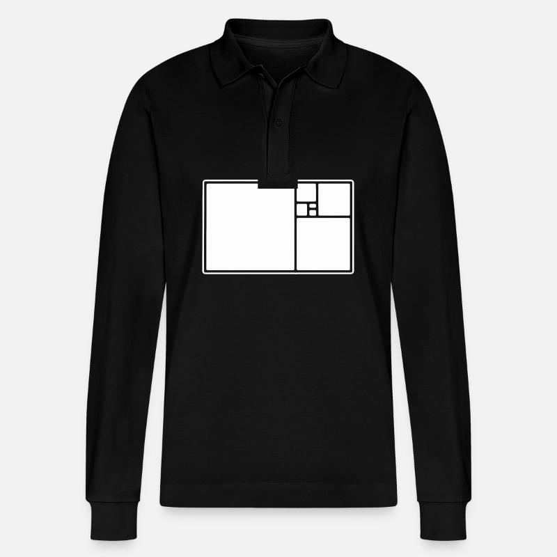 Architekt Architektur - Stanley/Stella Unisex Bio-Langarm-Poloshirt Prepster - Schwarz