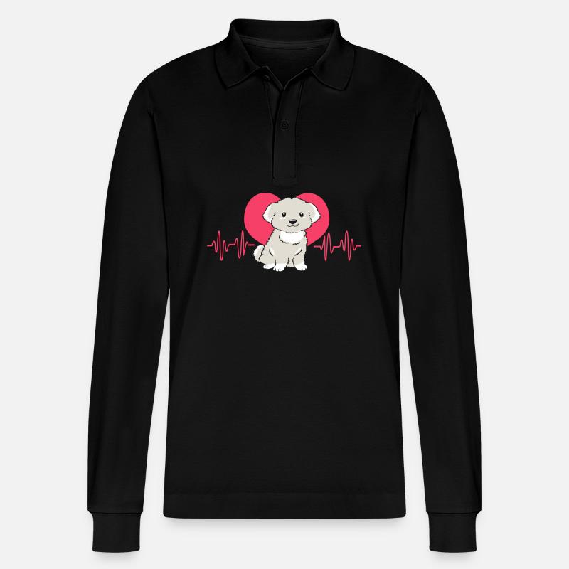 Malteser - Stanley/Stella Unisex Bio-Langarm-Poloshirt Prepster - Schwarz