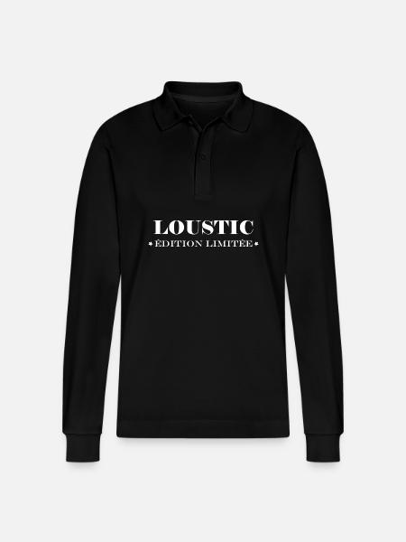 loustic - Polo à manches longues bio PREPSTER Stanley/Stella Unisexe - noir