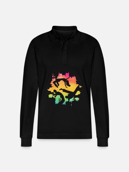 Capoeira - Stanley/Stella Unisex Bio-Langarm-Poloshirt Prepster - Schwarz