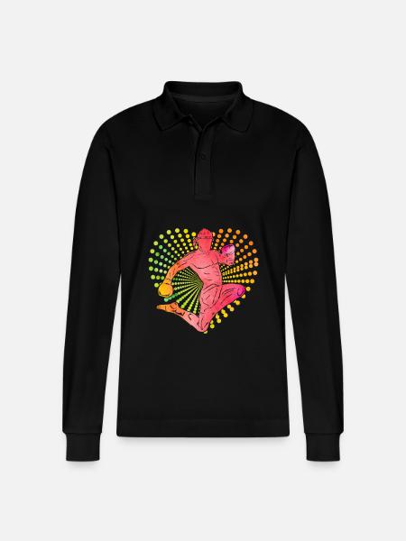 Muay Thai - Stanley/Stella Unisex Bio-Langarm-Poloshirt Prepster - Schwarz