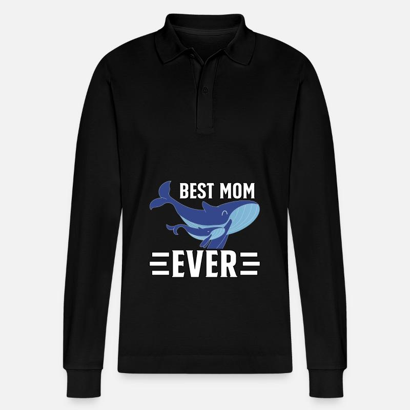 Die beste Mutter aller Zeiten - Stanley/Stella Unisex Bio-Langarm-Poloshirt Prepster - Schwarz