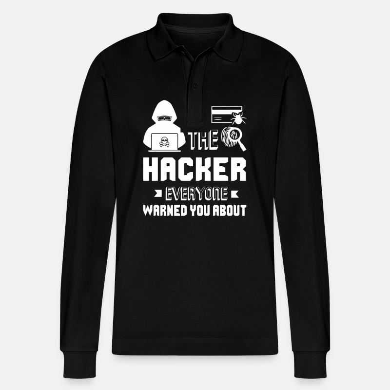 Hacker I'm The Hacker - Polo à manches longues bio PREPSTER Stanley/Stella Unisexe - noir
