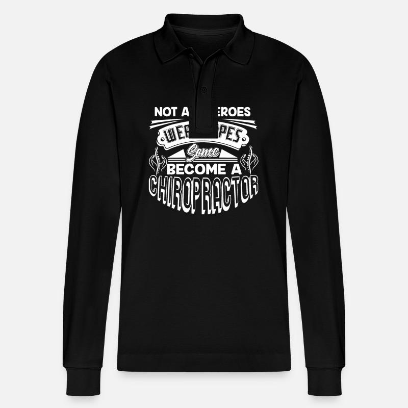Chiropraktiker Chiropraktiker Held - Stanley/Stella Unisex Bio-Langarm-Poloshirt Prepster - Schwarz