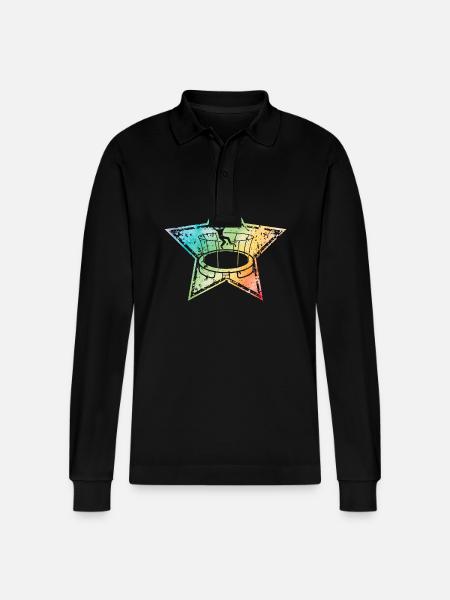 Trampolin - Stanley/Stella Unisex Bio-Langarm-Poloshirt Prepster - Schwarz