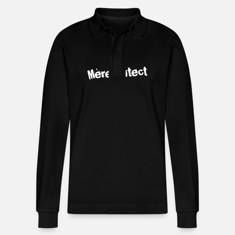 Mère-chitect Magic - Polo à manches longues bio PREPSTER Stanley/Stella Unisexe - noir