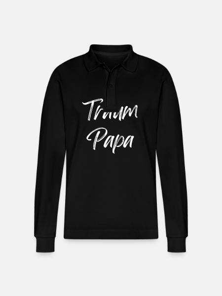 Traum Chef - Stanley/Stella Unisex Bio-Langarm-Poloshirt Prepster - Schwarz