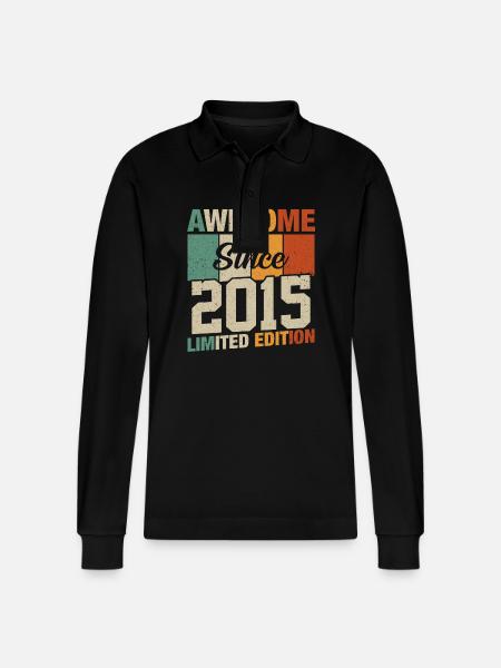Born Legends 2015 - Stanley/Stella Organic Unisex Long-Sleeved Polo Shirt Prepster - black