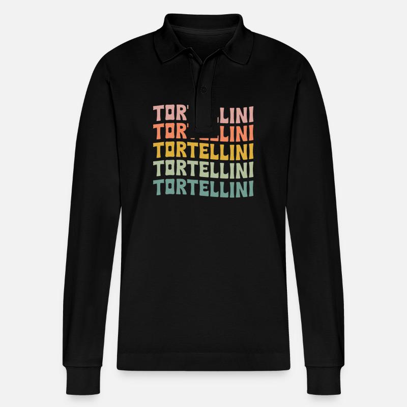 Tortellini - Stanley/Stella Unisex Bio-Langarm-Poloshirt Prepster - Schwarz