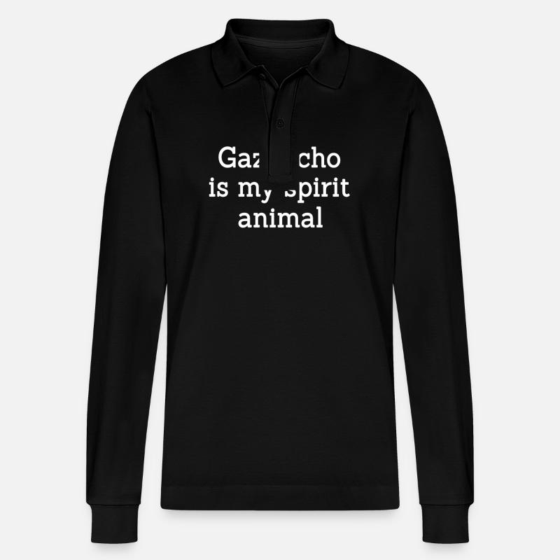 Gazpacho Humor - Stanley/Stella Unisex Bio-Langarm-Poloshirt Prepster - Schwarz
