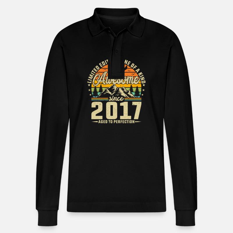 Créations en 2017 - Polo à manches longues bio PREPSTER Stanley/Stella Unisexe - noir