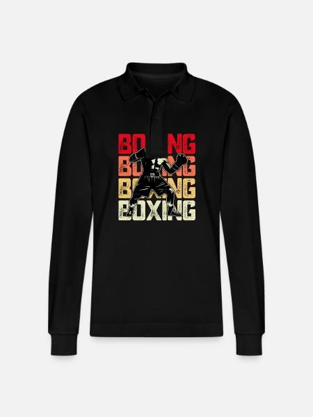 Boxe - Polo à manches longues bio PREPSTER Stanley/Stella Unisexe - noir