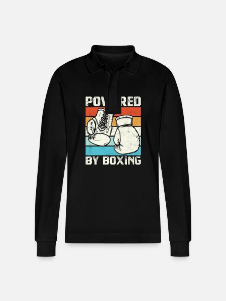 Propulsé par la boxe - Polo à manches longues bio PREPSTER Stanley/Stella Unisexe - noir