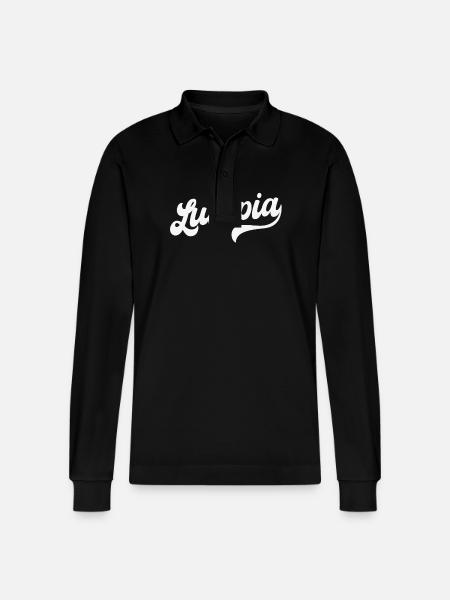 Lumpia - Stanley/Stella Organic Unisex Long-Sleeved Polo Shirt Prepster - black