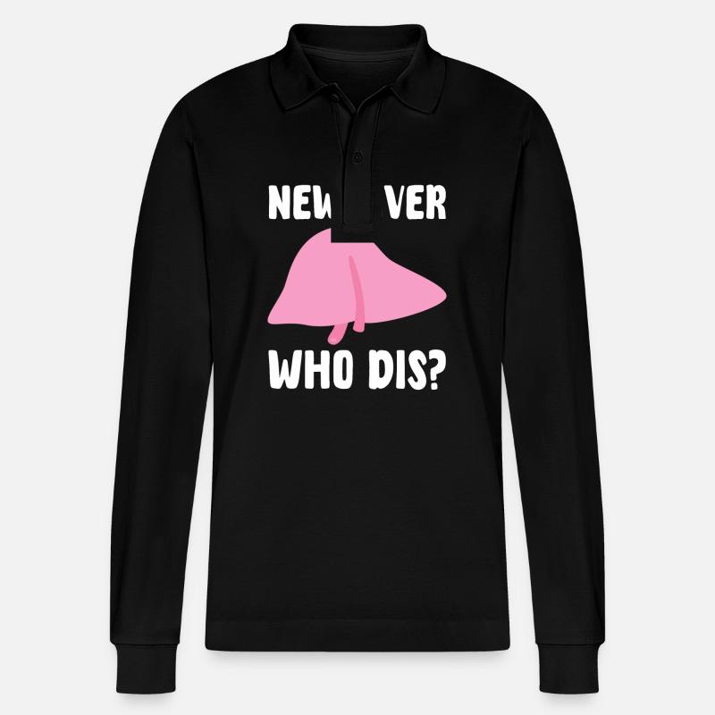 Neue Leber, Wer Ist Das? - Stanley/Stella Unisex Bio-Langarm-Poloshirt Prepster - Schwarz