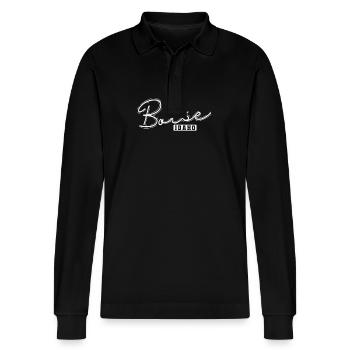 Boise Stadt im Bundesstaat Idaho - Stanley/Stella Unisex Bio-Langarm-Poloshirt Prepster - Schwarz - Vorne - Anna (173cm) & Nico (186cm)