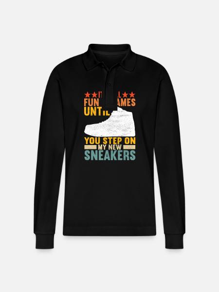Sneakerhead Sneaker Collector - Stanley/Stella Organic Unisex Long-Sleeved Polo Shirt Prepster - black