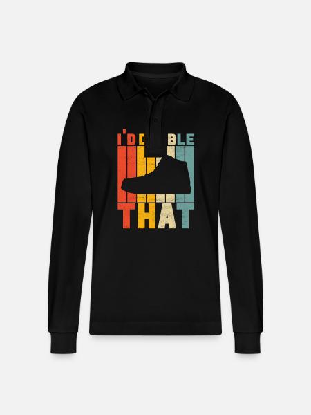 Sneakerhead Sneaker Collector - Stanley/Stella Organic Unisex Long-Sleeved Polo Shirt Prepster - black