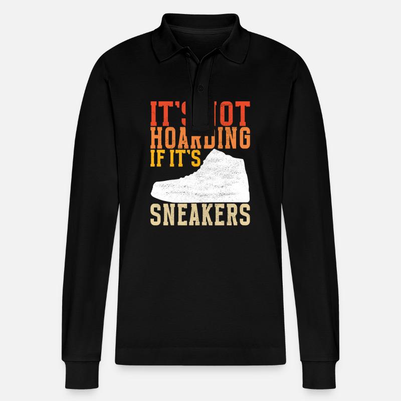 Sneakerhead Sneaker Collector - Stanley/Stella Unisex Bio-Langarm-Poloshirt Prepster - Schwarz