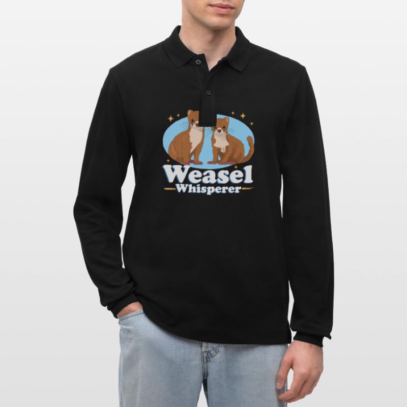 Weasel Mouse Weasel Dwarf Weasel Gift Stanley/Stella Organic Unisex Long-Sleeved Polo Shirt Prepster