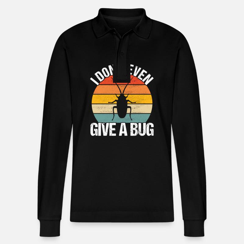 Schädlingsbekämpfung Kammerjäger - Stanley/Stella Unisex Bio-Langarm-Poloshirt Prepster - Schwarz
