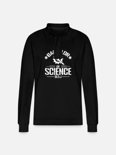Baccalauréat en sciences Études scientifiques - Polo à manches longues bio PREPSTER Stanley/Stella Unisexe - noir