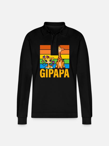 Gipapa - Stanley/Stella Unisex Bio-Langarm-Poloshirt Prepster - Schwarz